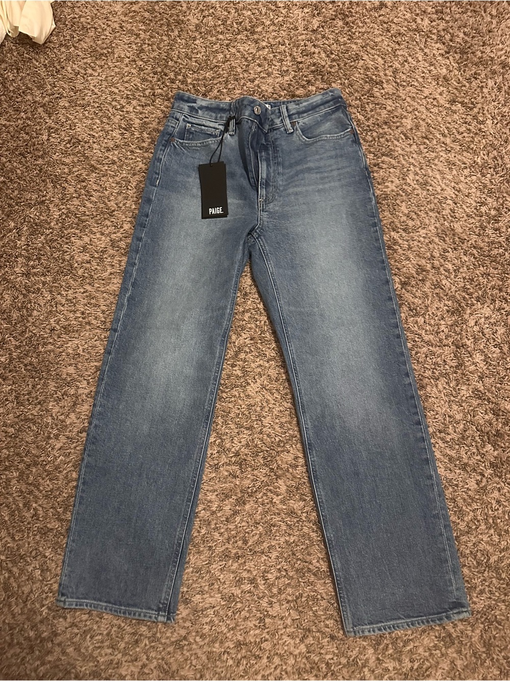 PAIGE Men’s Light Blue Slim Straight Jeans